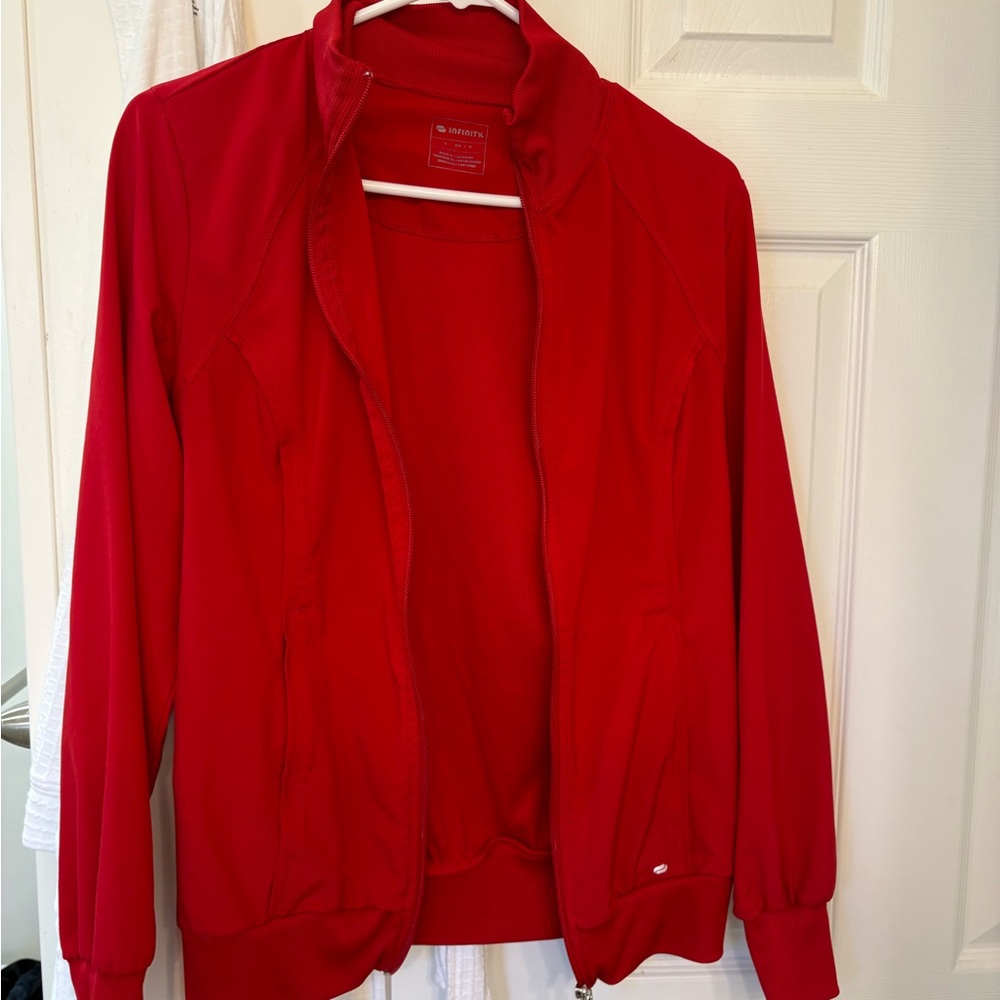 Women's Red Lab coat Jacket